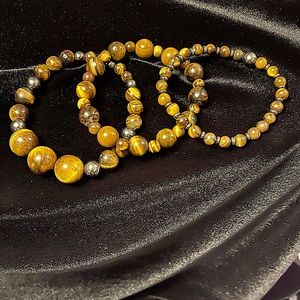 Tiger’s Eye and Hematite Bracelet Set